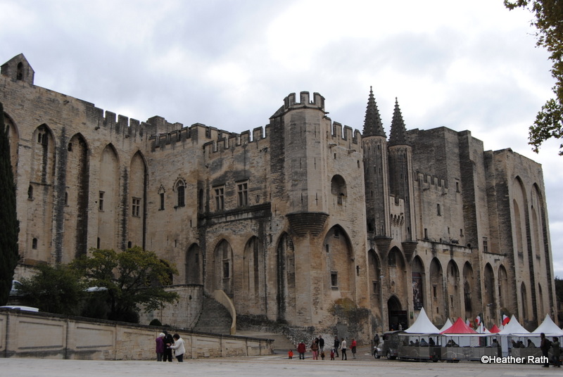 Palace of the Popes was built in the early part of the 14th century. The palace is in Avignon, France. The popes lived here from 1309-1377.