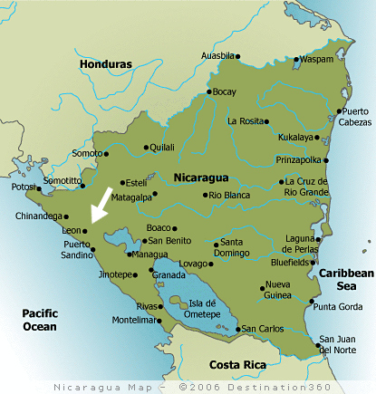 Map of Nicaragua