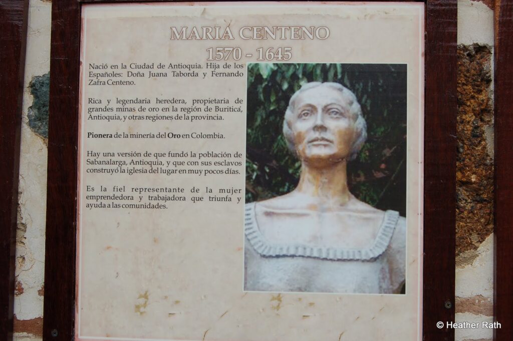 Maria Centeno, a famous gold digger in Colombia from the 1600s