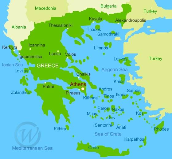 Map of greece
