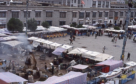 street market in Lhasa