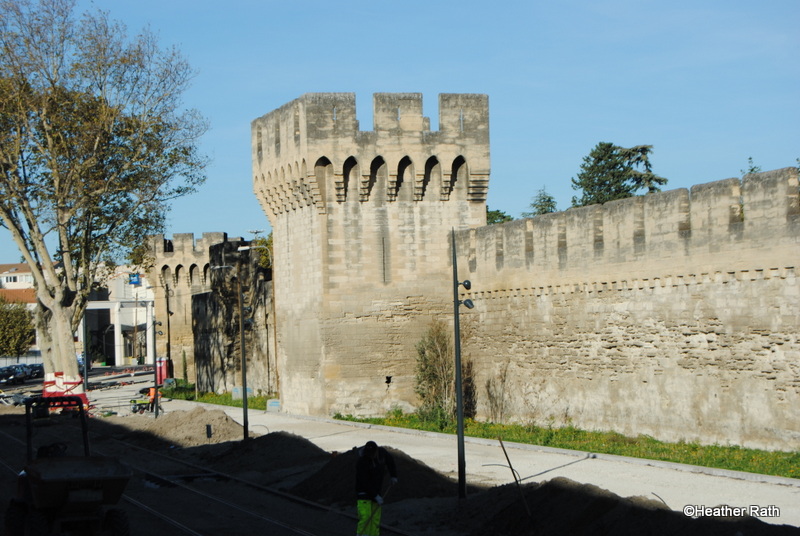 Not to be missed as one of the things to do in Avignon - the wall of the city