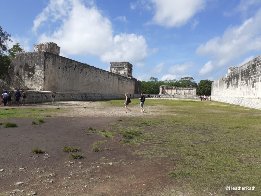 The Ball Court - the winners were honoured by being sacrificed.