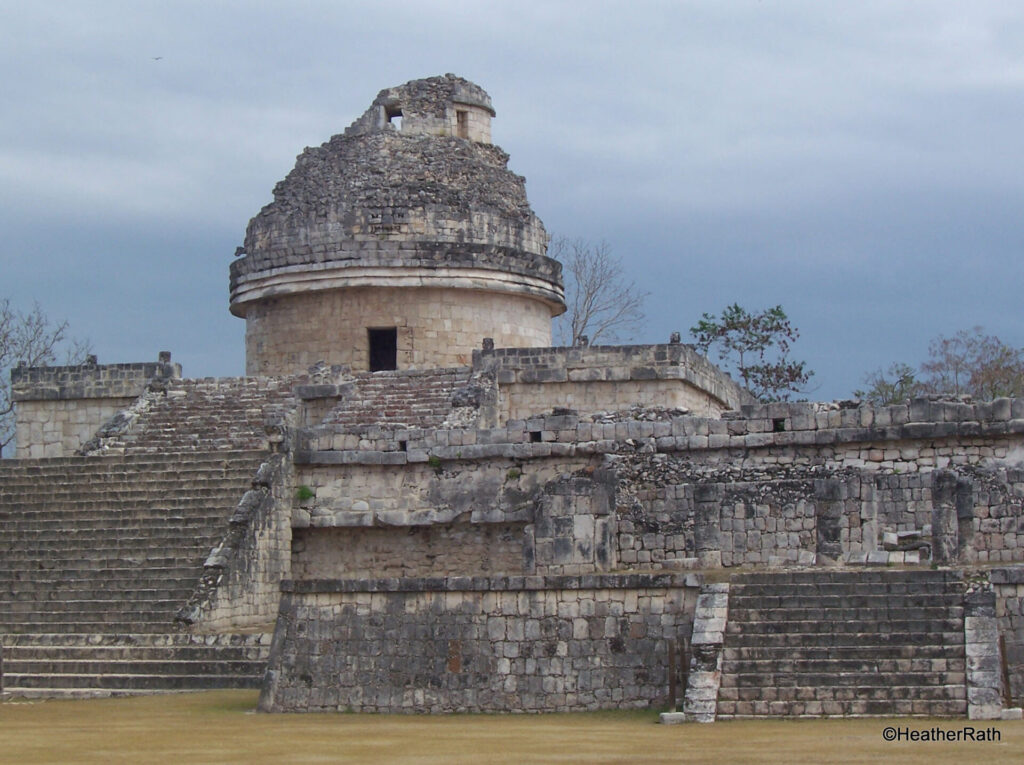 The Observatory from which the Mayas studied the stars and planets