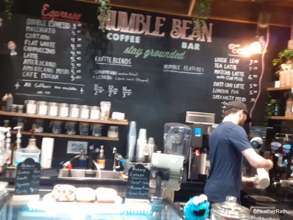 coffee bar of Humble Bean 