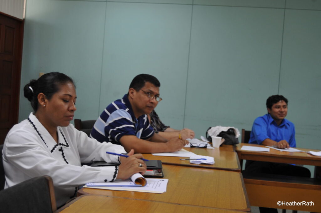 Workshop of our teacher training class for teaching English in Nicaragua