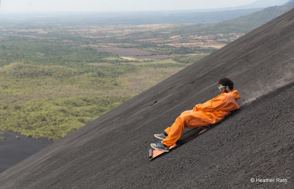 volcano boarding photo