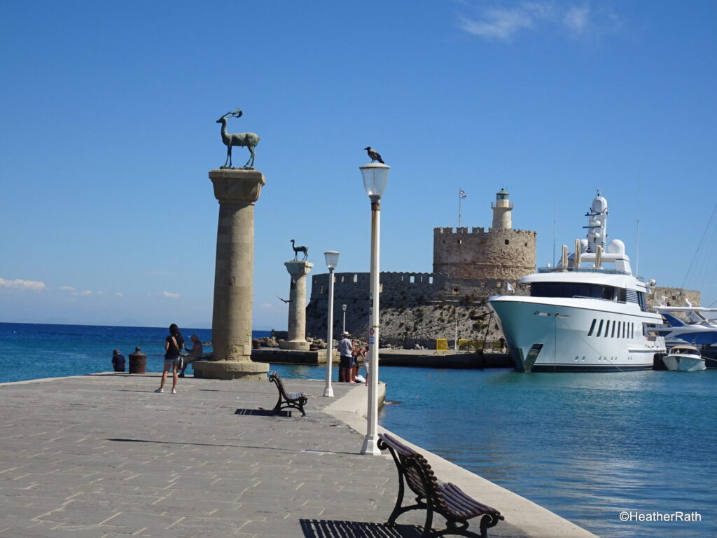 Harbour entrance to Rhodes old town