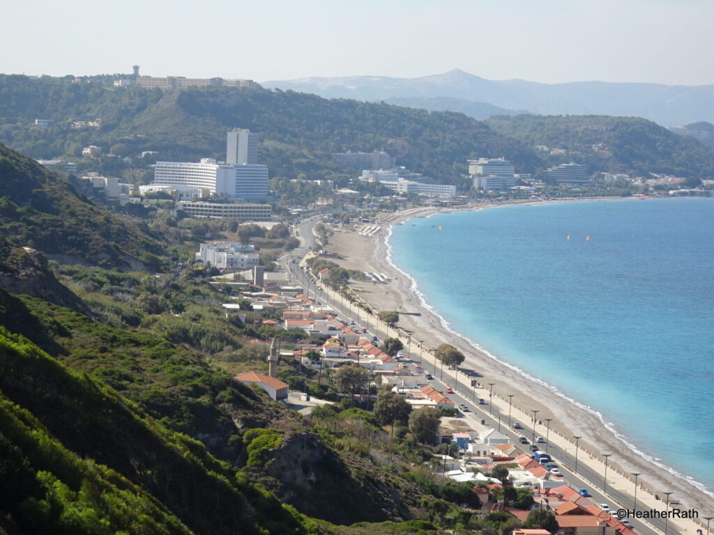 Sirene Beach, one of many in Rhodes