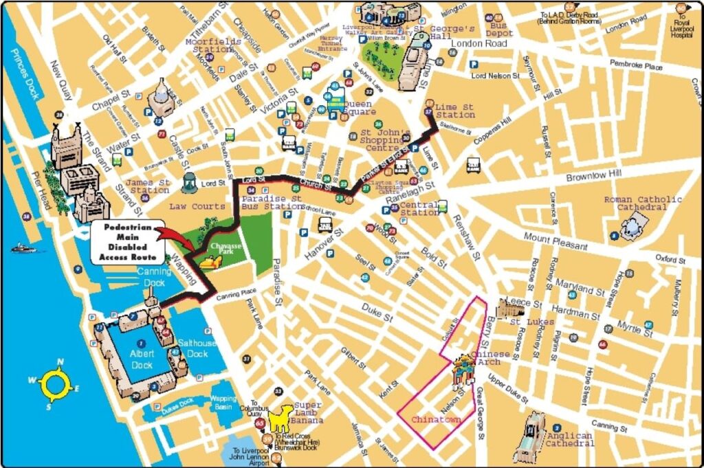 map of Liverpool city centre