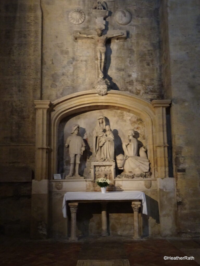 View of the altar of the Aygosi family inside Saint-Saveur Cathedral