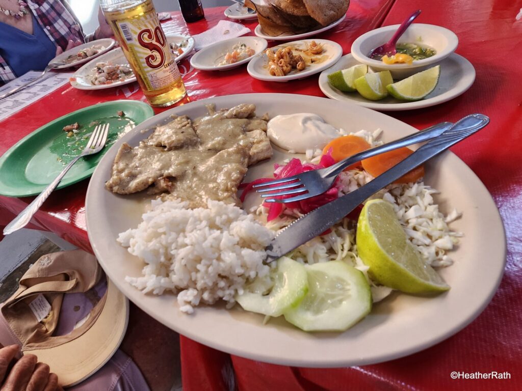 Our garlic filet of fresh fish