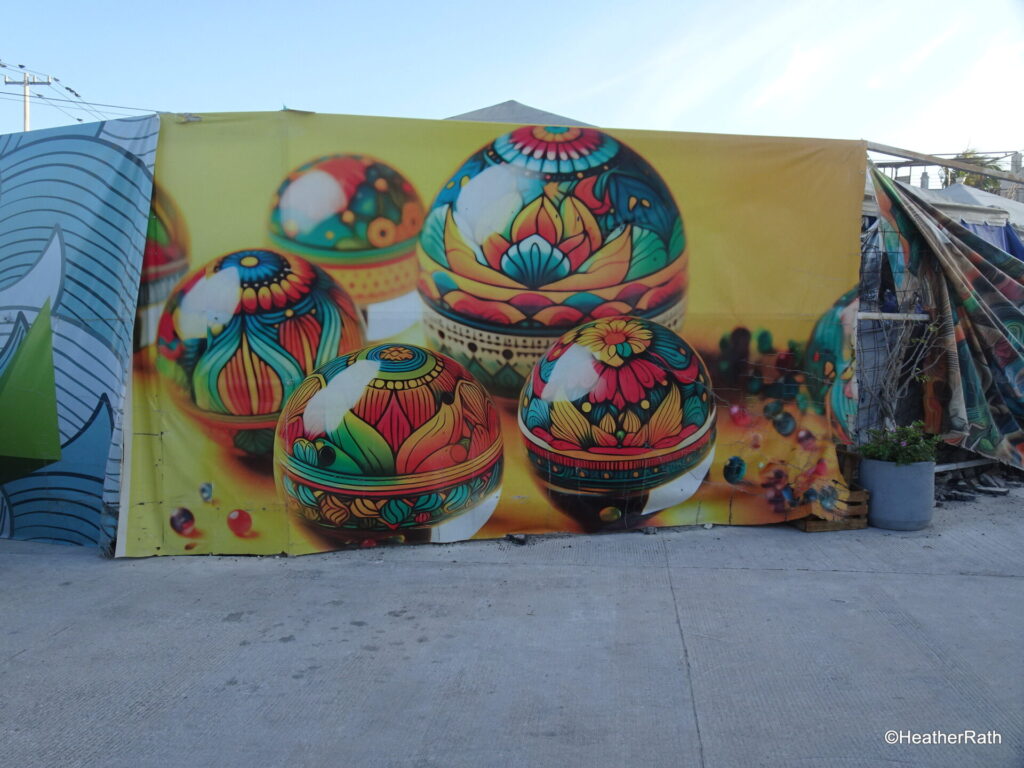 Colourful street art in Progreso Yucatan