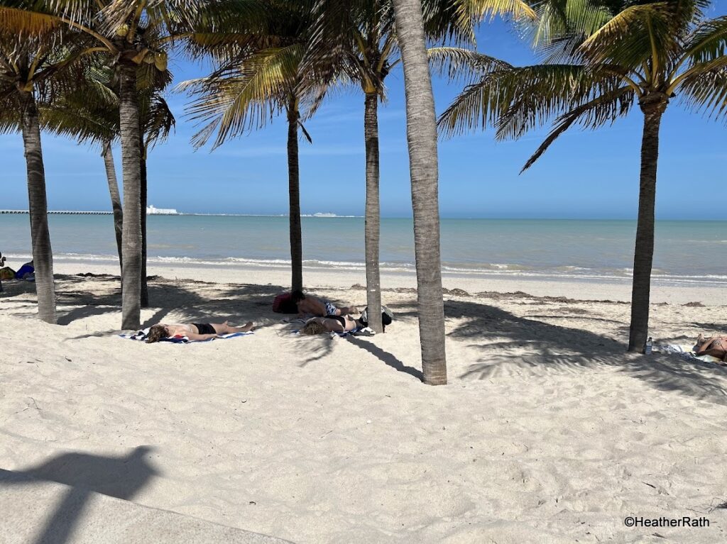 Beach scene in Progreso Yucatan