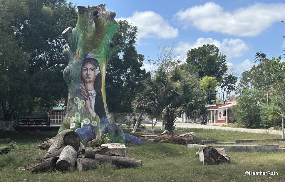 pic of Roadside art on the Ruta de Flamingos