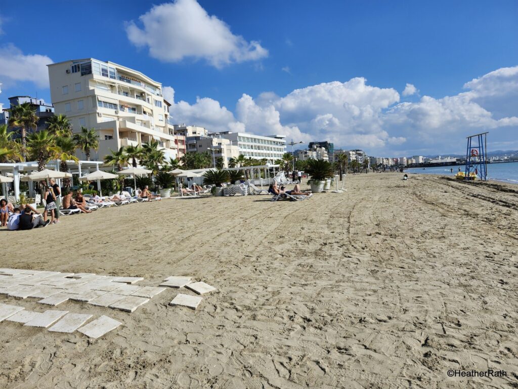 pic of Durres beach along the Adriatic Sea