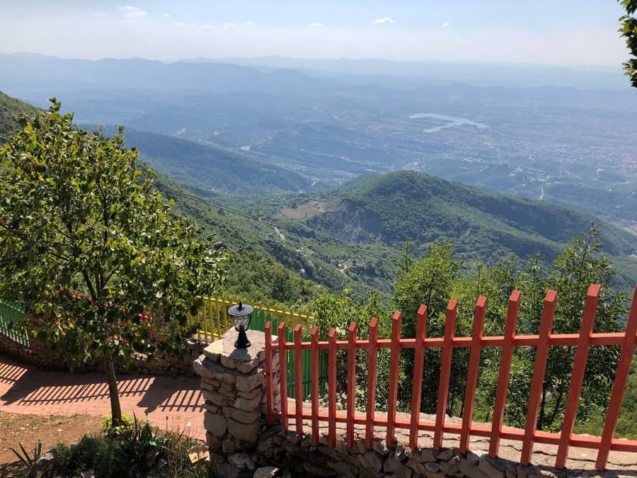 photo of view from Dajti lookout