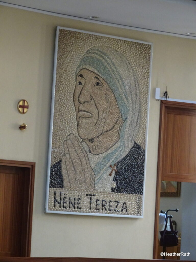 photo of mosaic of Mother Teresa in St. Paul's Cathedral