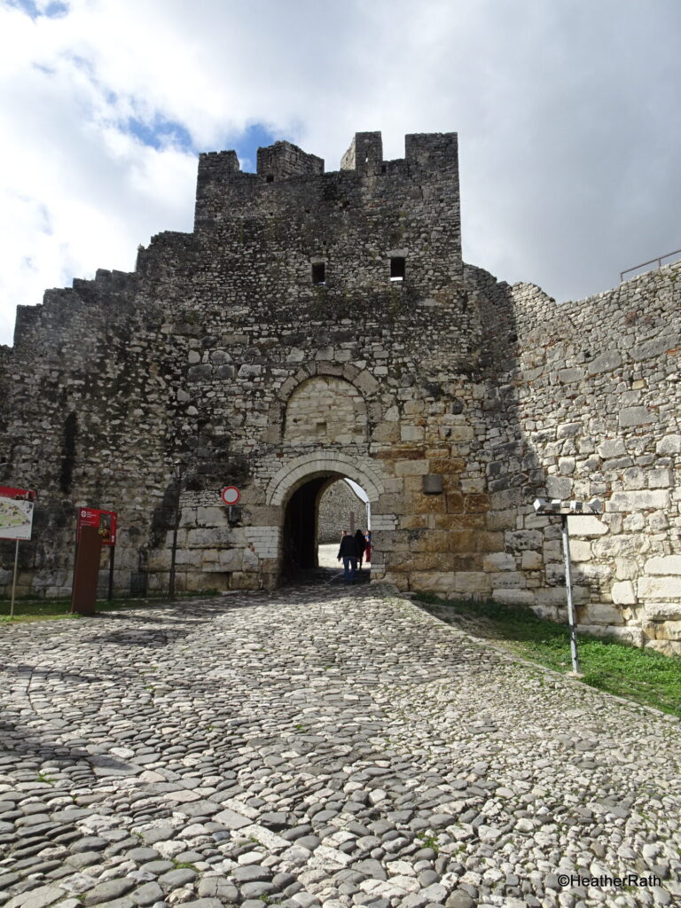 photo of original entrance to Berat castle